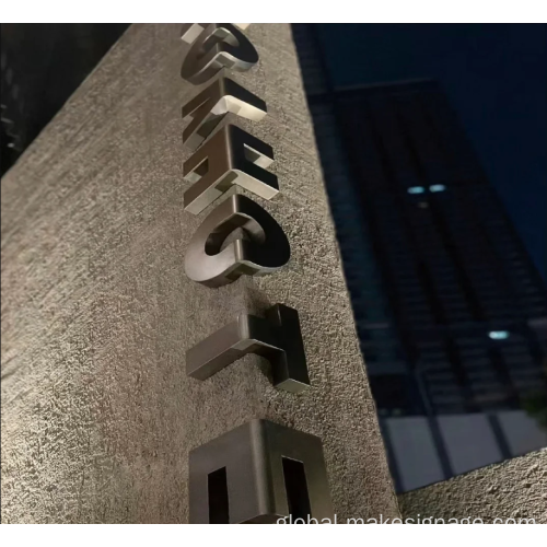 Metal Edging Luminous Characters Metal wrap-around letters Supplier